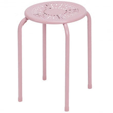 Load image into Gallery viewer, Set of 6 Stackable Backless Round Metal Stool Set-Black