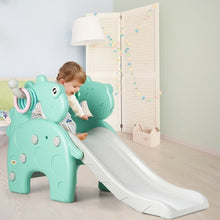 Load image into Gallery viewer, 3in1 Toddler Climber Slide Set w/Toss Toy & Basketball Hoop Indoor &Outdoor-Gray