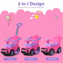 Load image into Gallery viewer, Honey Joy 3 in 1 Ride on Push Car Toddler Stroller Sliding Car with Music-Pink