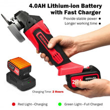 Load image into Gallery viewer, 20V Cordless Angle Grinder w/ 4.0Ah Lithium-Ion Battery & Charger
