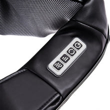 Load image into Gallery viewer, Shiatsu Back and Neck Kneading Shoulder Massager w/ Heat Straps