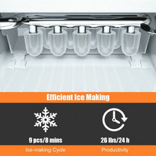 Load image into Gallery viewer, Portable Countertop Ice Maker Machine with Scoop-Black