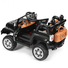 Load image into Gallery viewer, 12 V Kids Ride on Truck with MP3 + LED Lights-Black