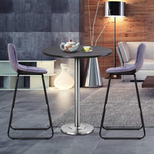Load image into Gallery viewer, Set of 2 Velvet Bar Stools Pub Kitchen Chairs