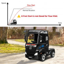 Load image into Gallery viewer, 12 V Mercedes Benz Actros Electric Kids Ride on Truck w/ Remote Control & MP3