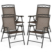 Load image into Gallery viewer, Set of 4 Patio Folding Chairs