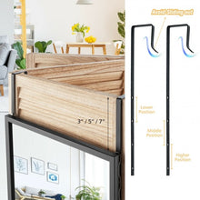 Load image into Gallery viewer, Full Length Metal Door Mirror with Adjustable Hook-Black