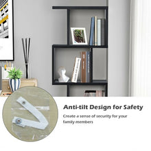 Load image into Gallery viewer, 4-tier S-Shaped Bookcase