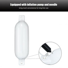 Load image into Gallery viewer, 23" 4 Pack Hand Inflatable Marine Bumper Boat Fenders-White