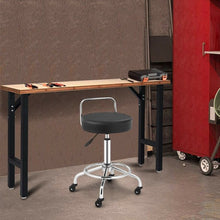 Load image into Gallery viewer, Pneumatic Work Stool Rolling Swivel Task Chair Spa Office Salon w/Cushioned Seat