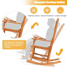 Load image into Gallery viewer, 3 pcs Eucalyptus Rocking Chair Set with Coffee Table