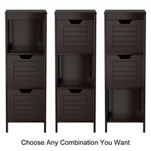 Load image into Gallery viewer, Bathroom Wooden Floor Cabinet Multifunction Storage Rack Stand Organizer-Coffee