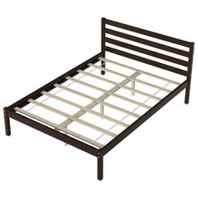 Load image into Gallery viewer, Full Size Bed frame Foundation with Solid Wooden Slat Suppor