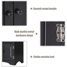 Load image into Gallery viewer, Accent Storage Cabinet Adjustable Shelves-Black
