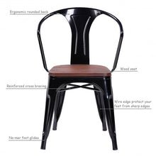 Load image into Gallery viewer, Set of 2 Tolix Style Armchair-Black