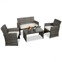 Load image into Gallery viewer, 4 Pcs Goplus Outdoor Garden Sofa Furniture Set