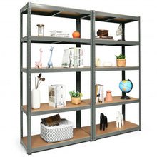 Load image into Gallery viewer, 2 Pcs Storage Shelves Garage Shelving Units Tool Utility Shelves-Gray