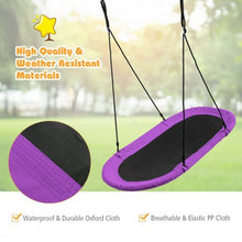 Load image into Gallery viewer, 60" Saucer Surf Outdoor Adjustable Swing Set-Purple