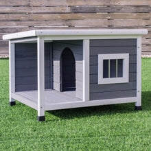 Load image into Gallery viewer, Wooden Pet Dog House with Shelter