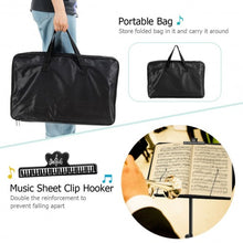 Load image into Gallery viewer, Adjustable Music Stand with Clip Holder and Carry Bag