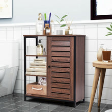 Load image into Gallery viewer, Industrial Bathroom Storage Free Standing Cabinet with 3 Shelves