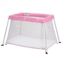 Load image into Gallery viewer, Portable Lightweight Baby Playpen Playard with Travel Bag-Pink