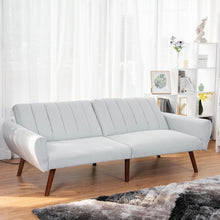 Load image into Gallery viewer, Sofa Futon Bed Sleeper Couch Convertible Mattress-Gray