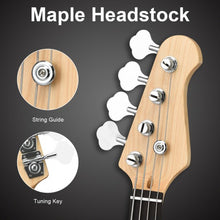 Load image into Gallery viewer, Electric Bass Pick Amp Cord Guitar with Bag Strap-Red