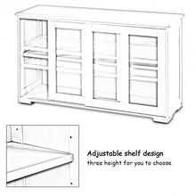 Load image into Gallery viewer, Kitchen Storage Cabinet with Glass Sliding Door