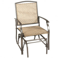 Load image into Gallery viewer, Steel Frame Garden Swing Single Glider Chair Rocking Seating
