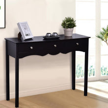 Load image into Gallery viewer, Hall table Side Table w/ 3 Drawers-Black