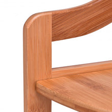 Load image into Gallery viewer, 3 Tiers Free Standing Bamboo Corner Shelving Rack