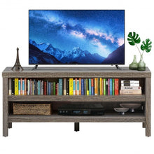 Load image into Gallery viewer, 3-Tier TV Stand Console Cabinet for TV's up to 45" with Storage Shelves-Gray