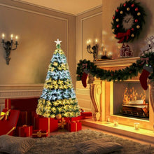 Load image into Gallery viewer, 5' / 6' Pre-Lit Fiber Double-Color Lights Optic Christmas Tree-6'