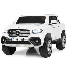 Load image into Gallery viewer, 12V 2-Seater Kids Ride On Car Licensed Mercedes Benz X Class RC with Trunk-White