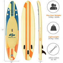Load image into Gallery viewer, Inflatable Stand Up Paddle Board Surfboard with Bag Aluminum Paddle and Hand Pump-L