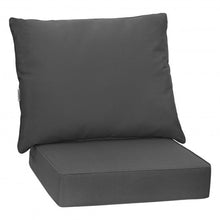 Load image into Gallery viewer, Deep Seat Chair Cushion Pads Set with Rope Belts for Indoor and Outdoor-Gray