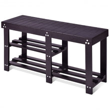 Load image into Gallery viewer, Solid Wooden Shoe Bench Storage Racks