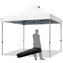 Load image into Gallery viewer, 10' x 10' Portable Pop Up Canopy Event Party Tent Adjustable w/ Roller Bag-White
