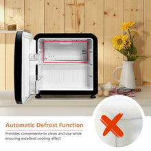Load image into Gallery viewer, 1.6 Cubic Feet Compact Refrigerator with Reversible Door-Black