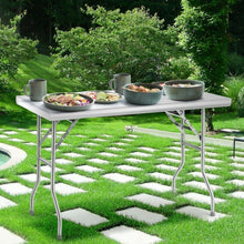 Load image into Gallery viewer, 48" x 24" Stainless Steel Folding Work Table