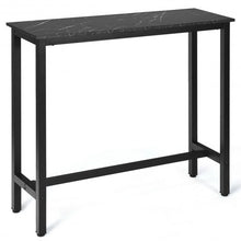 Load image into Gallery viewer, 47" Pub Dining Bar Bistro Table w/ Marble Top-Black
