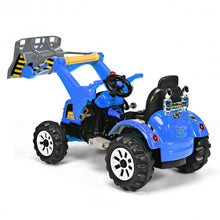 Load image into Gallery viewer, 12 V Battery Powered Kids Ride on Dumper Truck-Blue