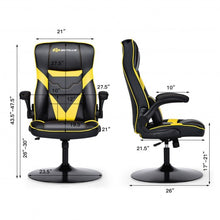 Load image into Gallery viewer, Rocking Gaming Chair Height Adjustable Swivel Racing Style Rocker -Yellow