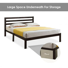 Load image into Gallery viewer, Solid Wood Platform Bed Wood Slat Support Queen Size Bed Frame
