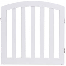Load image into Gallery viewer, 24'' Configurable Folding Standing 3 Panel Wood Pet Fence-White