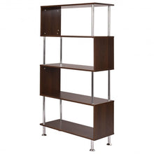 Load image into Gallery viewer, 32" x 12" x 58" Modern 4 Shelves Wooden Storage Bookshelf