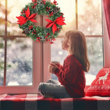 Load image into Gallery viewer, 24" Pre-lit Artificial Christmas Wreath Battery Operated