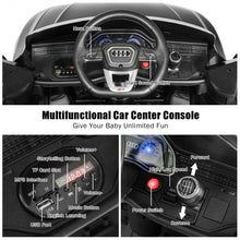 Load image into Gallery viewer, 12V Licensed AudiQ8 Kids Ride On Car-Black