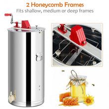 Load image into Gallery viewer, 2 Frame Honey Extractor Manual Crank Separator Beekeeping Equipment